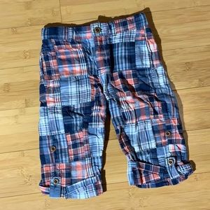 Janie and Jack Cotton Plaid Patchwork Baby Pants 18-24
